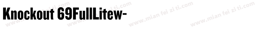 Knockout 69FullLitew字体转换